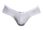 Justin + Simon Cheek Briefs - White Mesh
