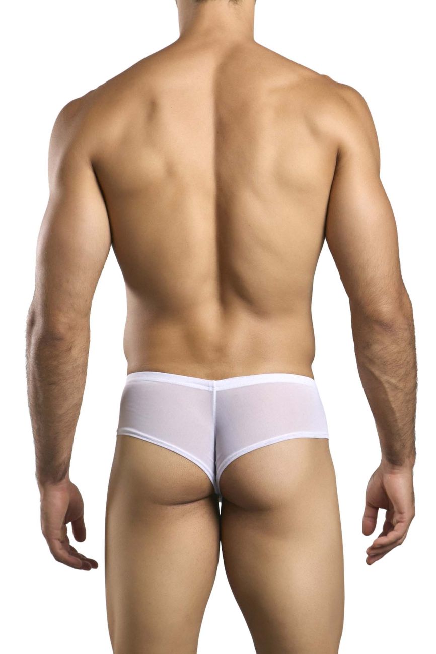 Justin + Simon Cheek Briefs - White Mesh