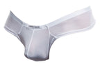 Justin + Simon Cheek Briefs - White Mesh