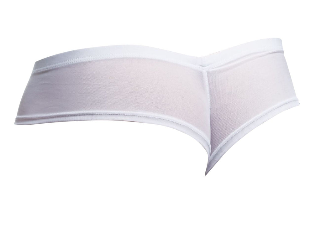 Justin + Simon Cheek Briefs - White Mesh