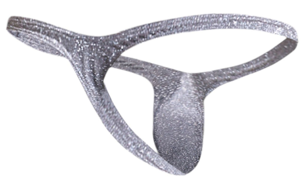 Justin + Simon Bulge Thongs - Lurex Gray