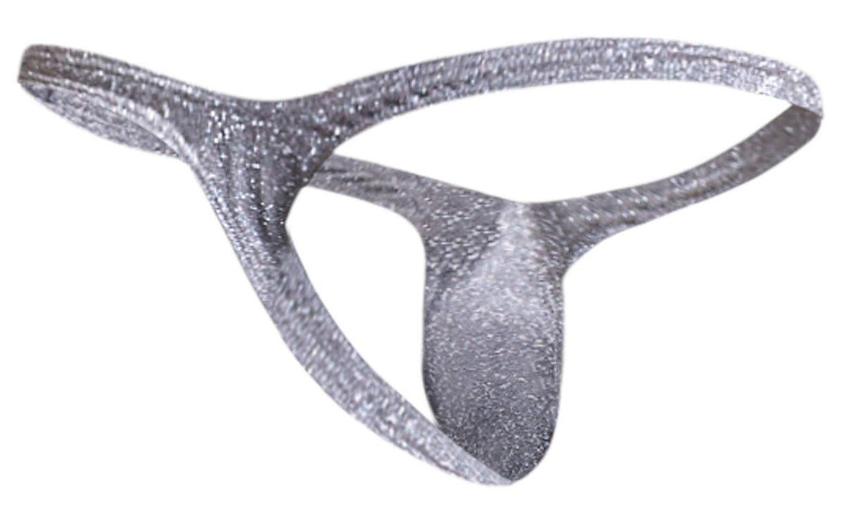 Justin + Simon Bulge Thongs - Lurex Gray