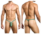 Justin + Simon Bulge Thongs - New Green