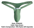 Justin + Simon Bulge Thongs - New Green