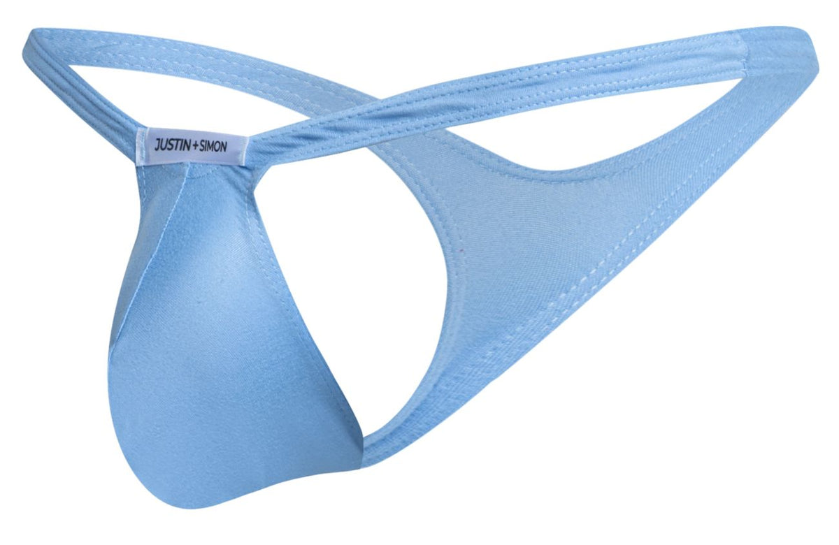 Justin + Simon Bulge Thongs - Peach Blue