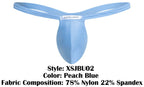 Justin + Simon Bulge Thongs - Peach Blue