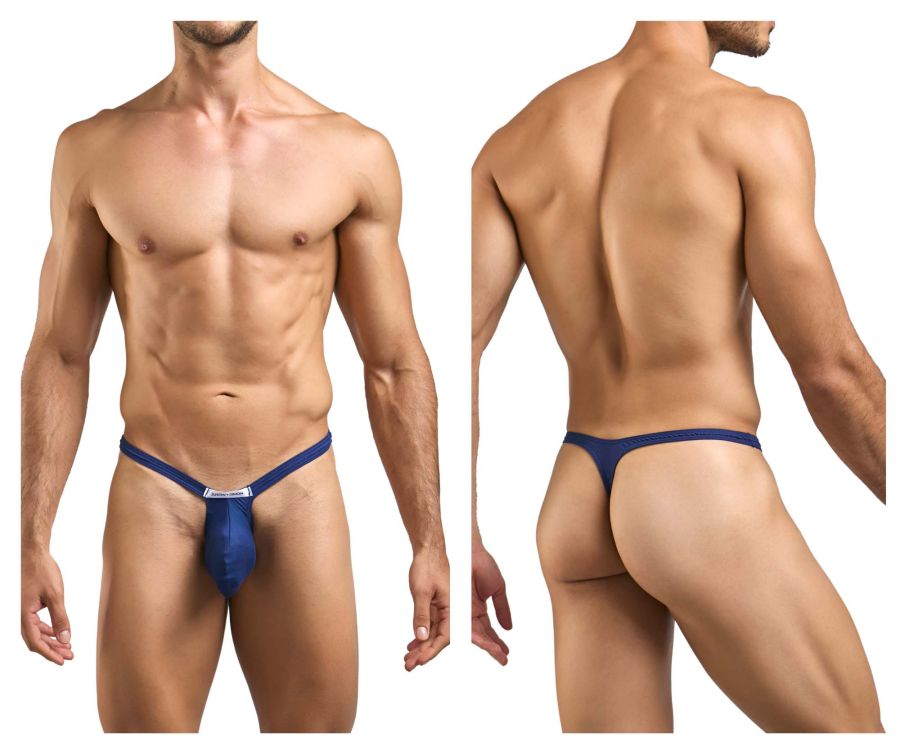 Justin + Simon Bulge Thongs - Peach Navy