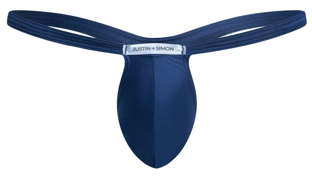 Justin + Simon Bulge Thongs - Peach Navy