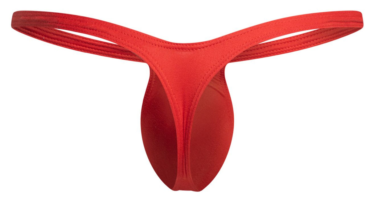 Justin + Simon Bulge Thongs - Peach Red