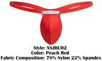 Justin + Simon Bulge Thongs - Peach Red