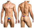 Justin + Simon Bulge Thongs - Pride Flag