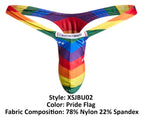 Justin + Simon Bulge Thongs - Pride Flag