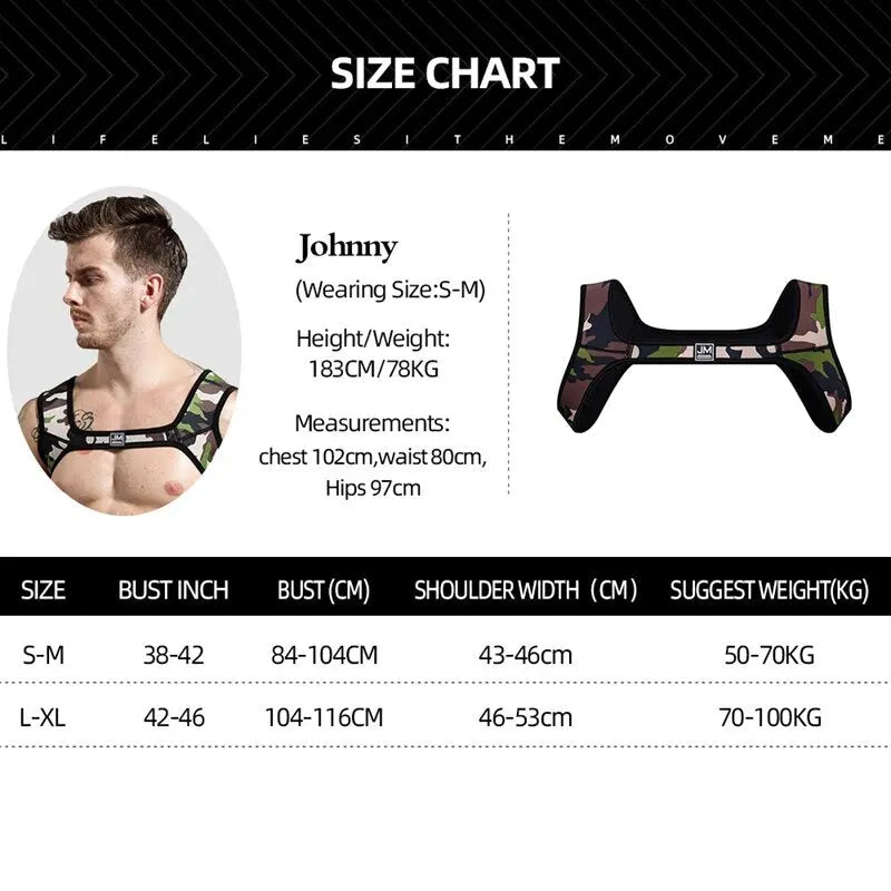 Jockmail Chest Mesh Harness