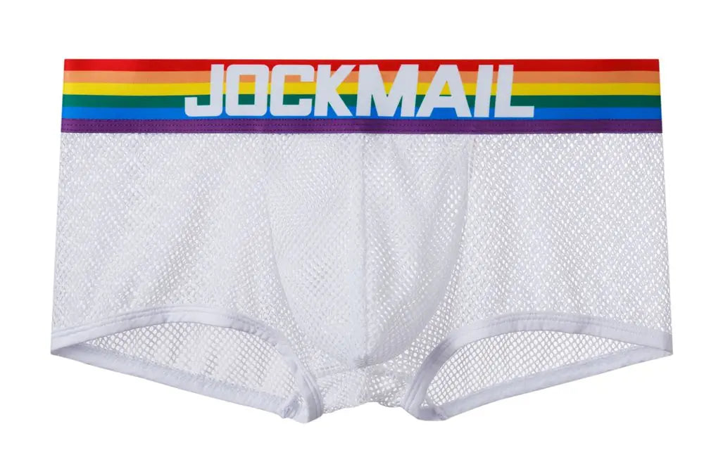 Jockmail Rainbow Mesh Trunks
