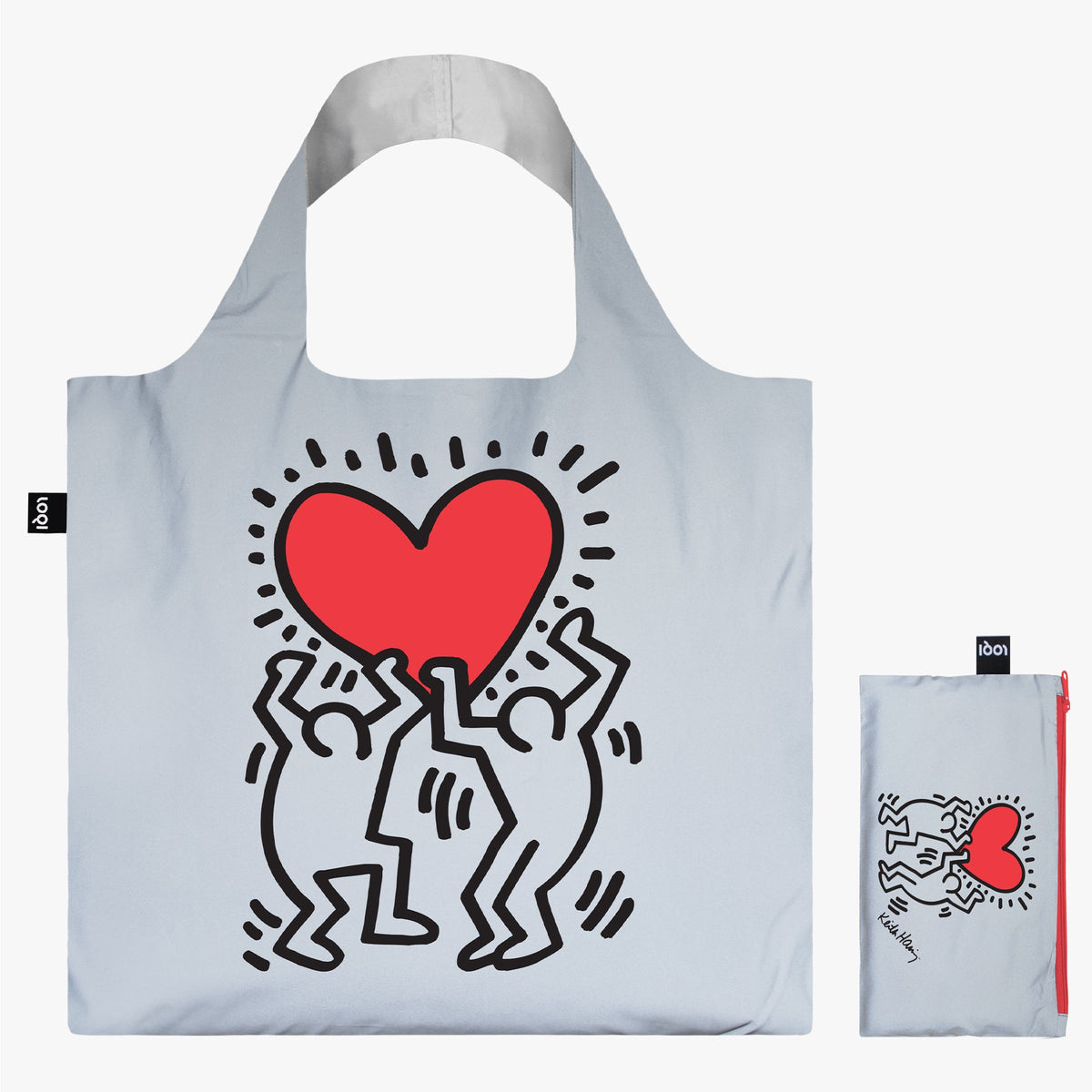 KEITH HARING Dancing Heart Reflective Bag by LOQI