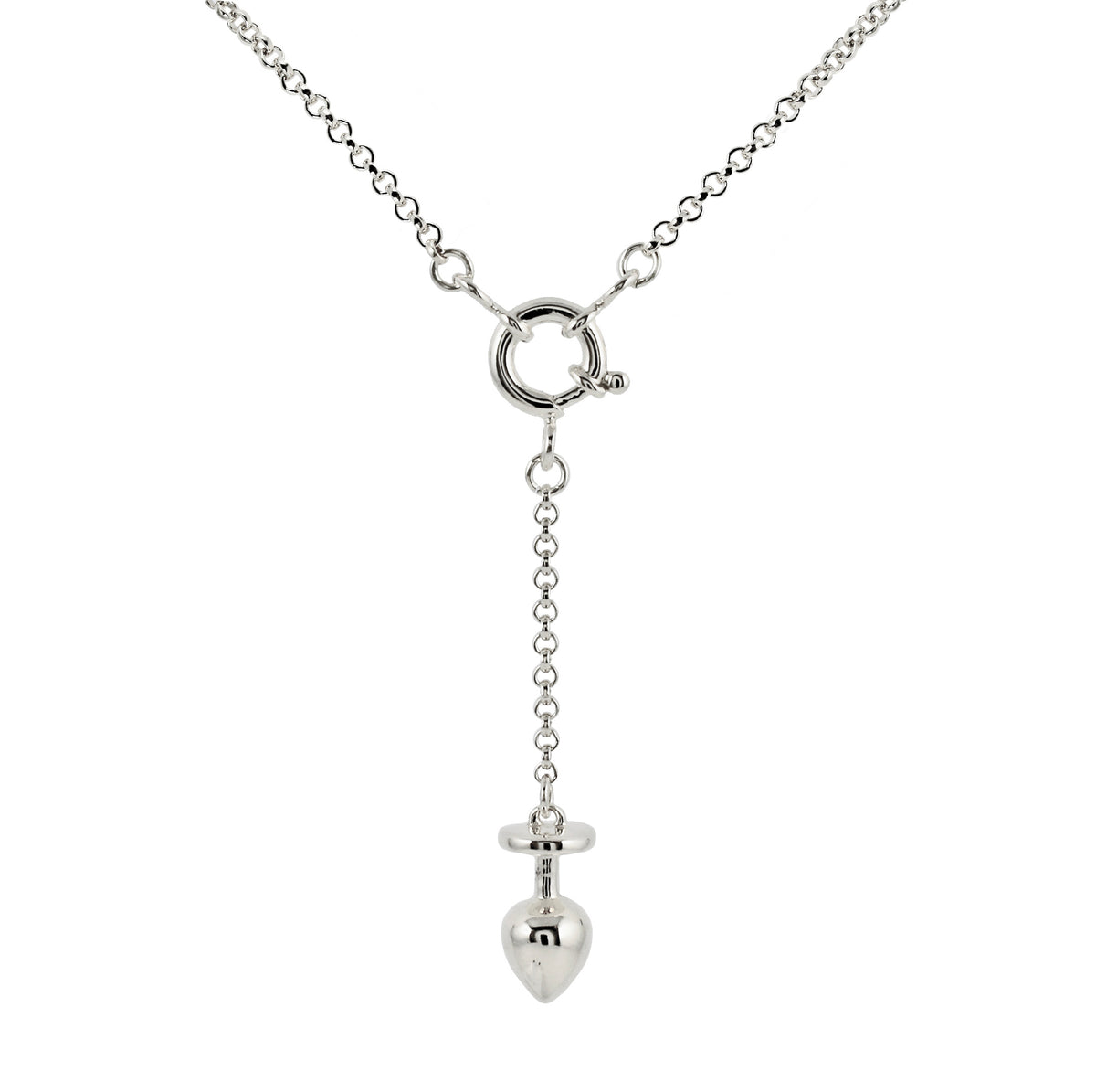 KISKA LAB MINI PLUG PLATINUM NECKLACE