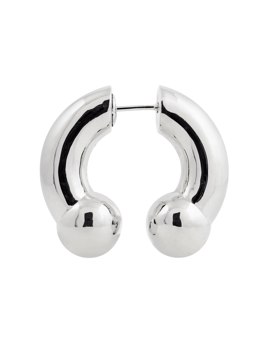 KISKA LAB PRINCE ALBERT PLATINUM EARRING