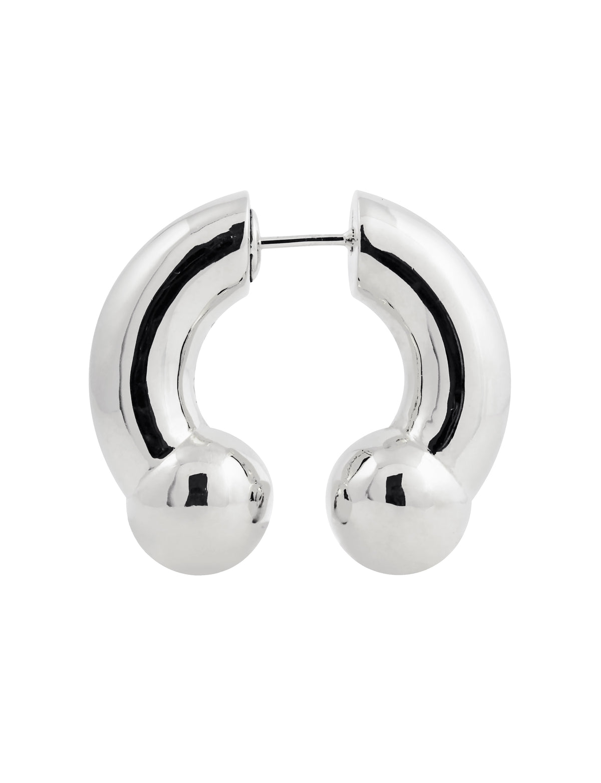 KISKA LAB PRINCE ALBERT PLATINUM EARRING