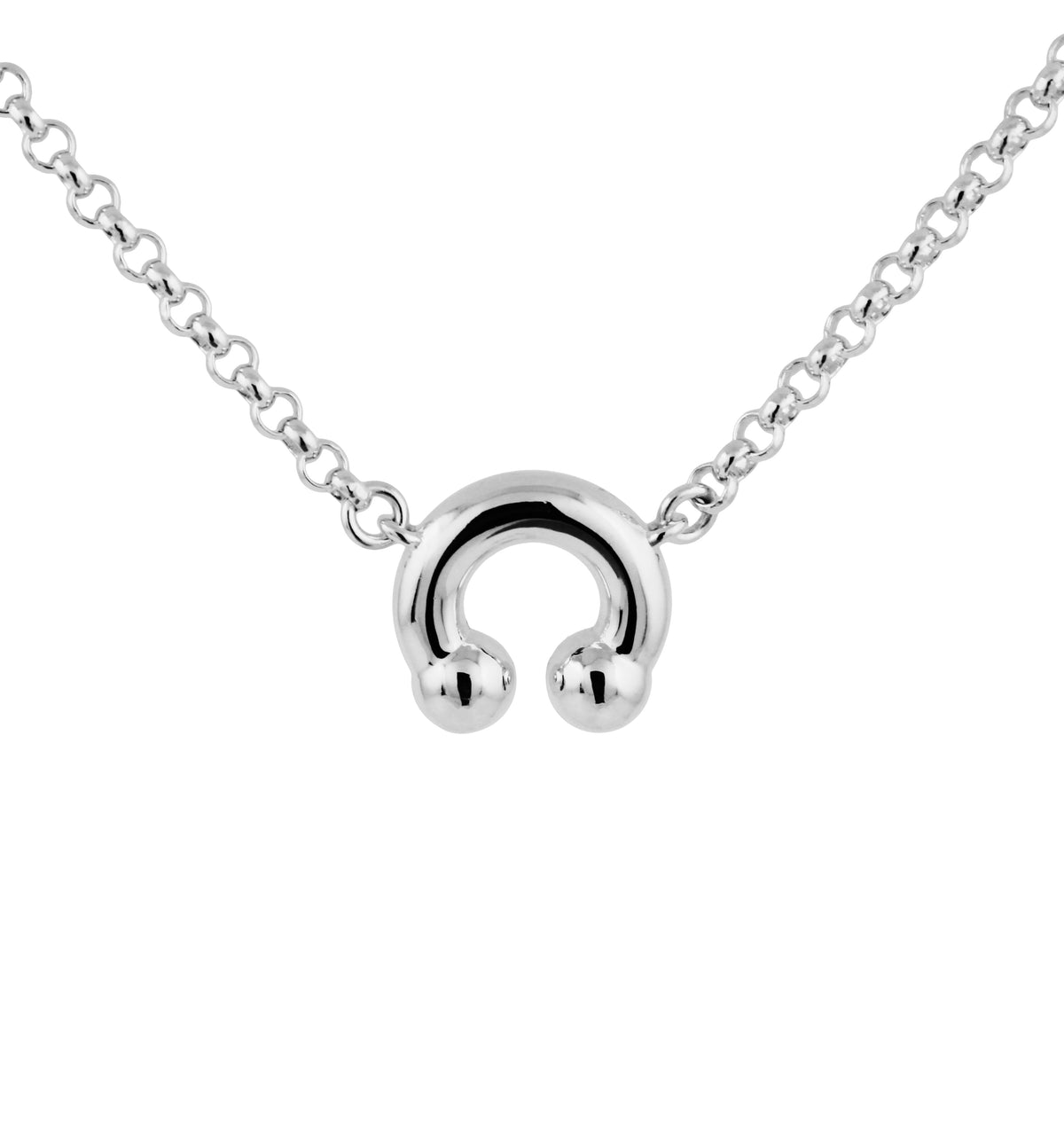 KISKA LAB PRINCE ALBERT PLATINUM NECKLACE
