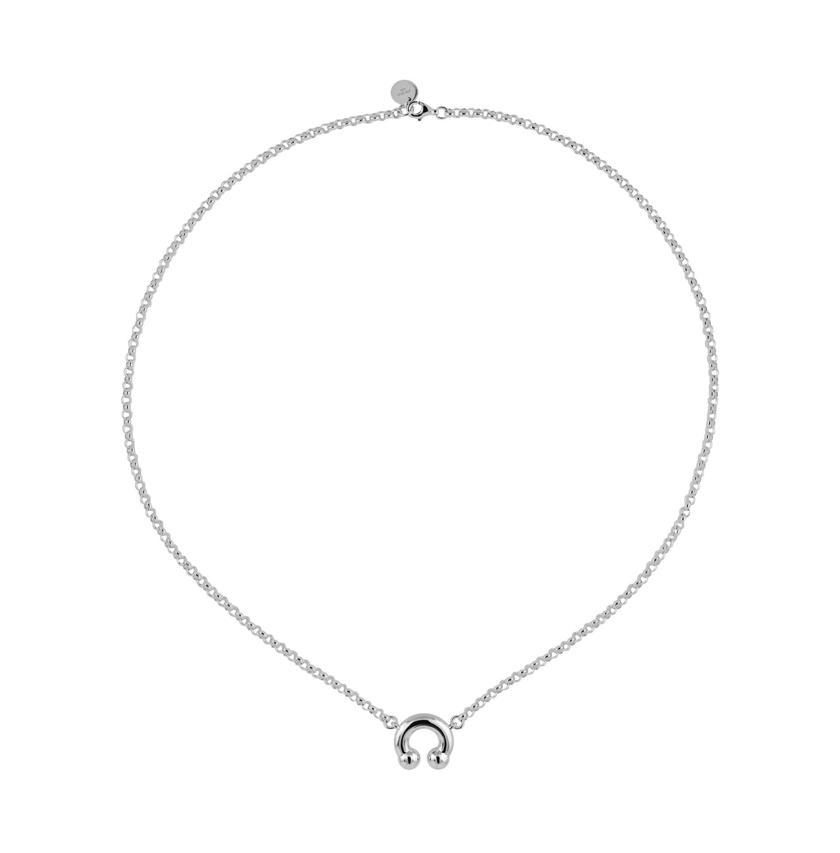 KISKA LAB PRINCE ALBERT PLATINUM NECKLACE