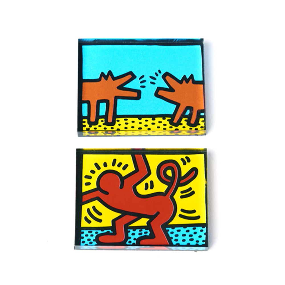 Keith Haring - Monkey Wiggle Magnet Acrylic Magnet Set