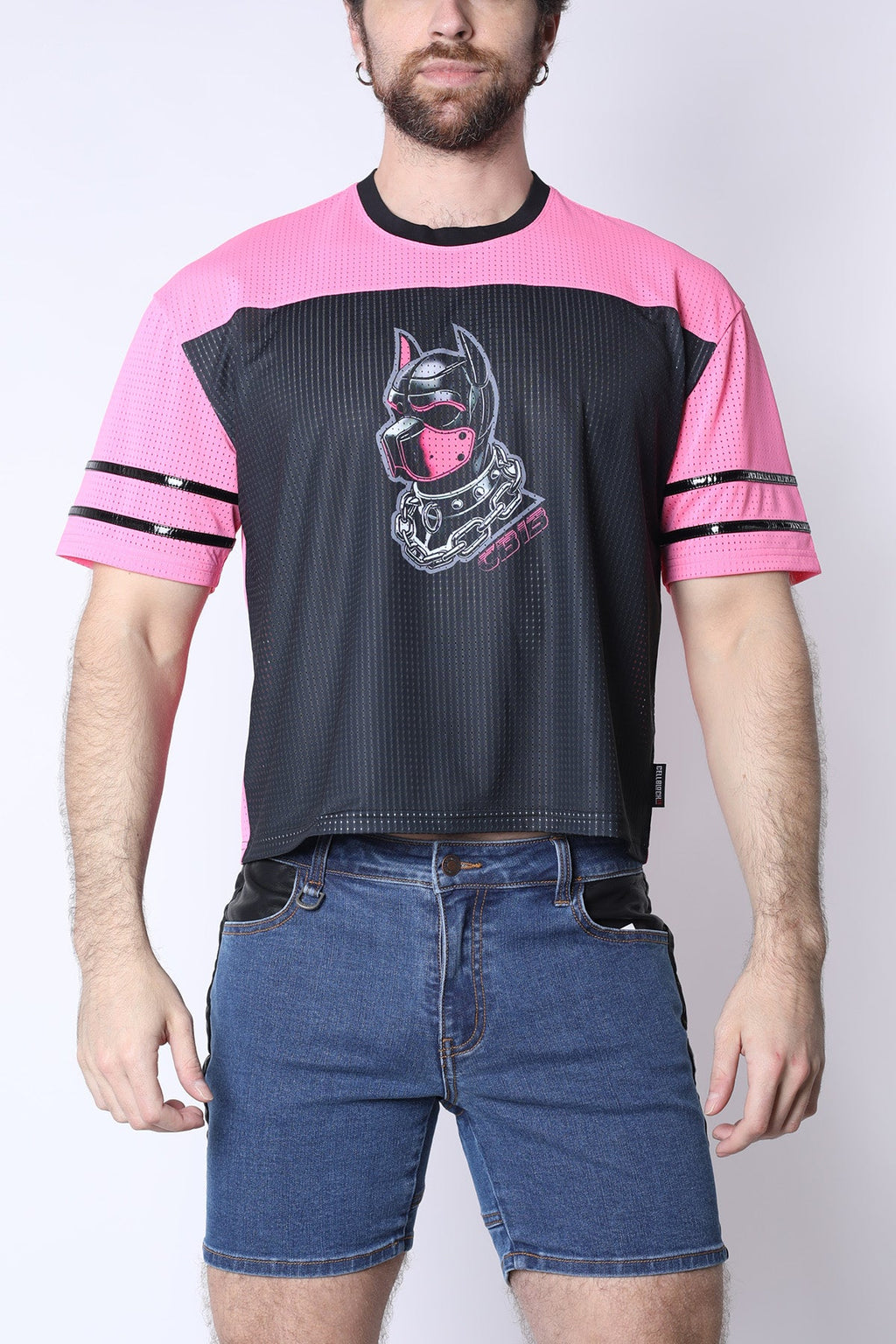 CELLBLOCK 13 Kennel Club DARK PUP Crop Top - Pink