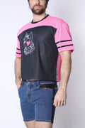 CELLBLOCK 13 Kennel Club DARK PUP Crop Top - Pink