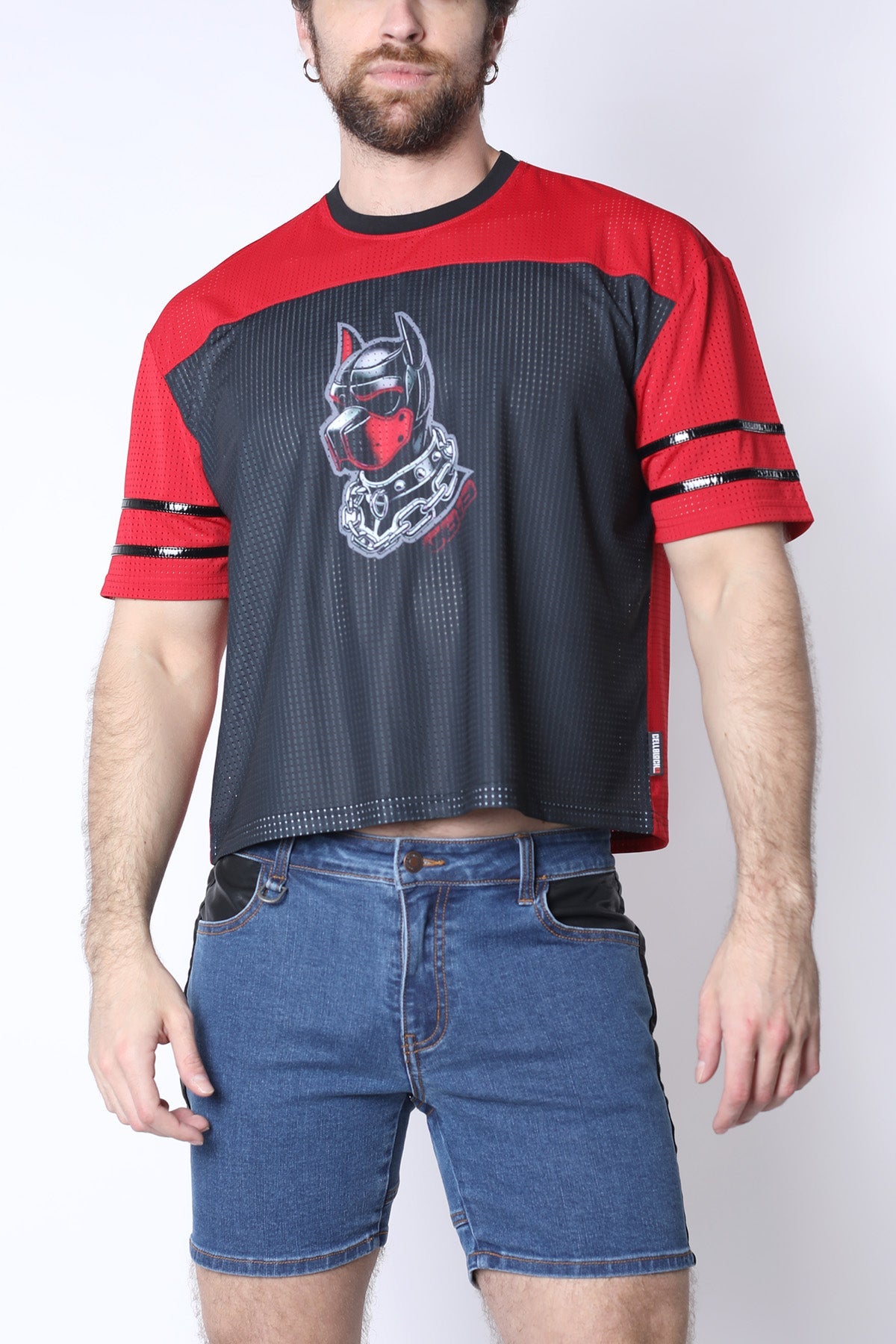 CELLBLOCK 13 Kennel Club DARK PUP Crop Top - Red