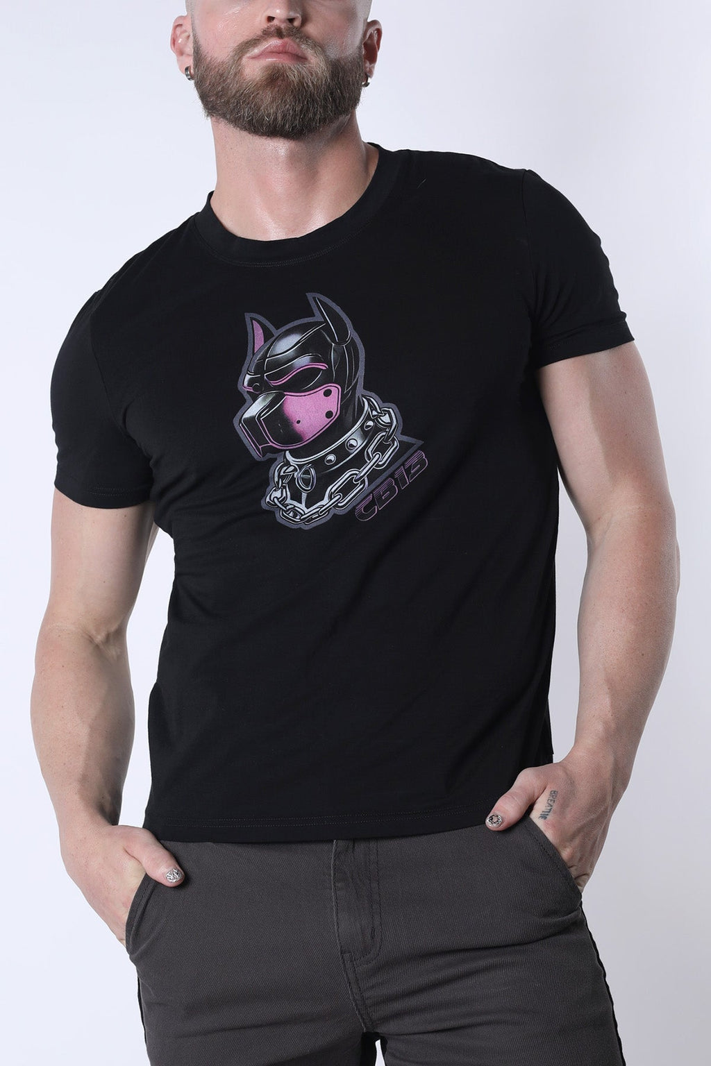 CELLBLOCK 13 Kennel Club DARK PUP Tee - Pink
