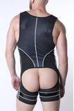 CELLBLOCK 13 Kennel Club DARK PUP Singlet Chaps - Black