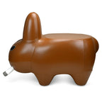 KIDROBOT ART GIANT LEATHER SMORKIN' LABBIT STOOL BY FRANK KOZIK - BROWN EDITION