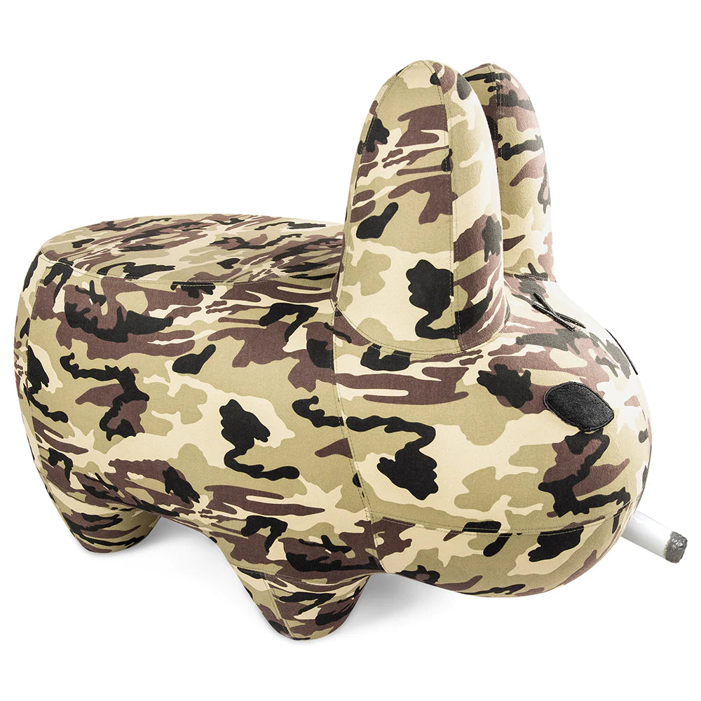 ART GIANT CAMO SMORKIN' LABBIT STOOL BY FRANK KOZIK