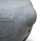 Kidrobot Art Giant Denim Happy Stache' Labbit Stool