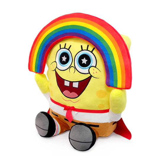 KIDROBOT SPONGEBOB SQUAREPANTS RAINBOW 16" HUGME VIBRATING PLUSH