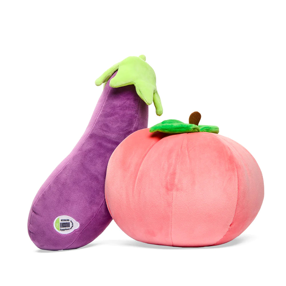 YUMMY WORLD EARNEST EGGPLANT & GEORGIA PEACH PLUSH 2-PACK
