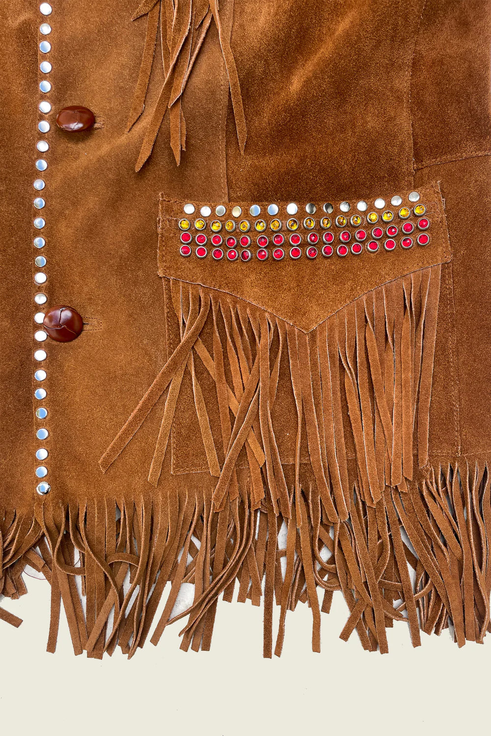 PHIPPS STUDDED FRINGE JACKET - L