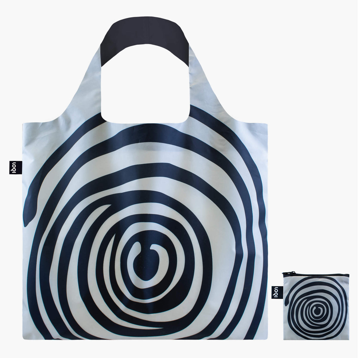 LOUISE BOURGEOIS Spiral Black Recycled Bag by LOQI