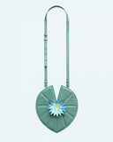 Blue Lotus Bag In Green Leather by Thomas Finney