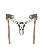 Strap On Me Leatherette Desirous Harness - Metallic Bronze