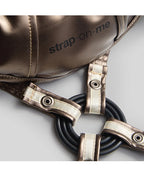 Strap On Me Leatherette Desirous Harness - Metallic Bronze