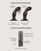 Strap On Me Fingering & Vibrating Dildo - Purple