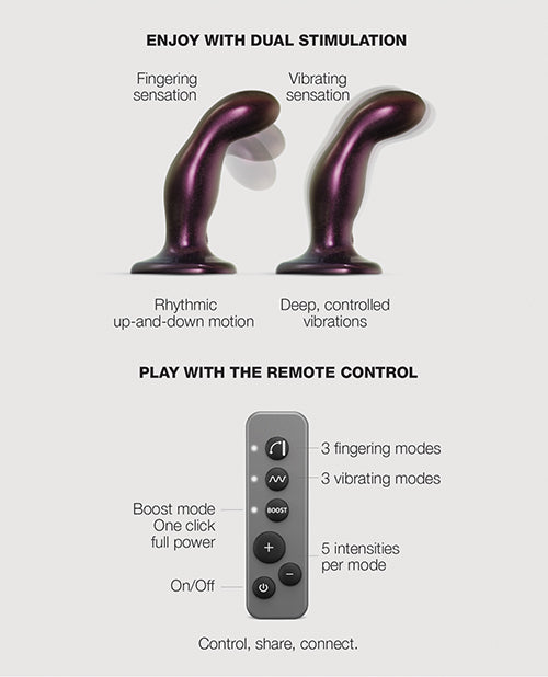 Strap On Me Fingering & Vibrating Dildo - Purple
