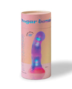 Love to Love Dildolls Sugar Bomb Neon Art LED Silicone Dildo - Multi Color