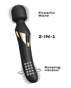 Dorcel Dual Orgasms Rotating G-Spot Vibrator - Black/Gold