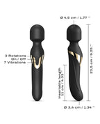Dorcel Dual Orgasms Rotating G-Spot Vibrator - Black/Gold