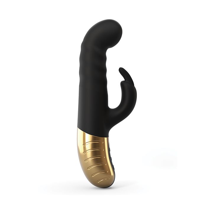 Dorcel G-Stormer Thrusting G-Spot Rabbit Vibrator - Black/Gold