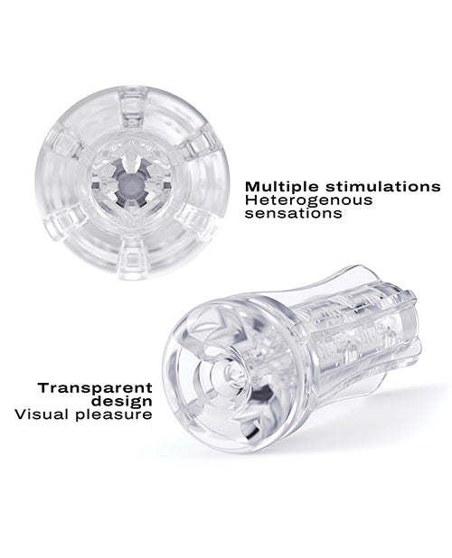 Dorcel Deep Blow Multi Sensation Masturbator Sleeve - Clear