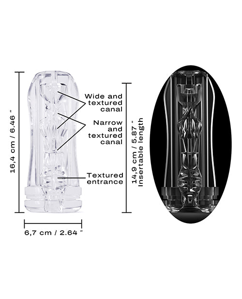 Dorcel Deep Blow Multi Sensation Masturbator Sleeve - Clear