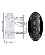 Dorcel Deep Blow Multi Sensation Masturbator Sleeve - Clear