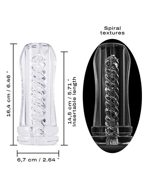 Dorcel Deep Blow Tornado Masturbator Sleeve - Clear